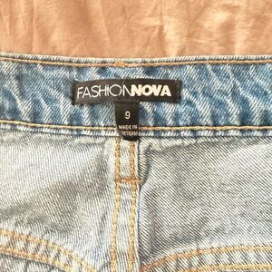 Fashion Nova Light Blue Flare Jeans